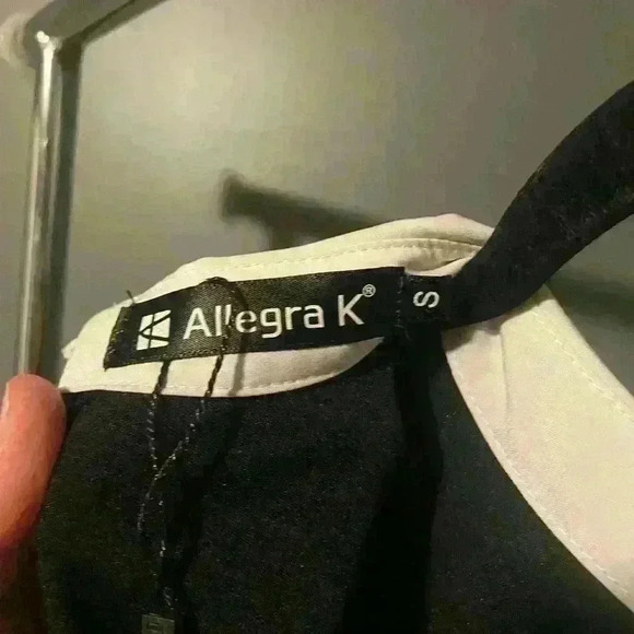 Women’s juniors Allegra K brand short black dress with white collar NWOT size S - Picture 8 of 9